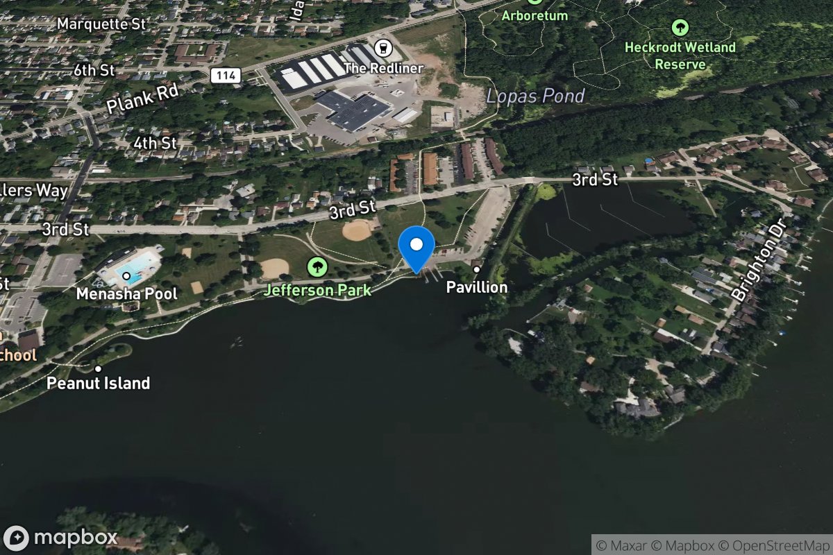 Lake Winnebago at Jefferson Park, WI location