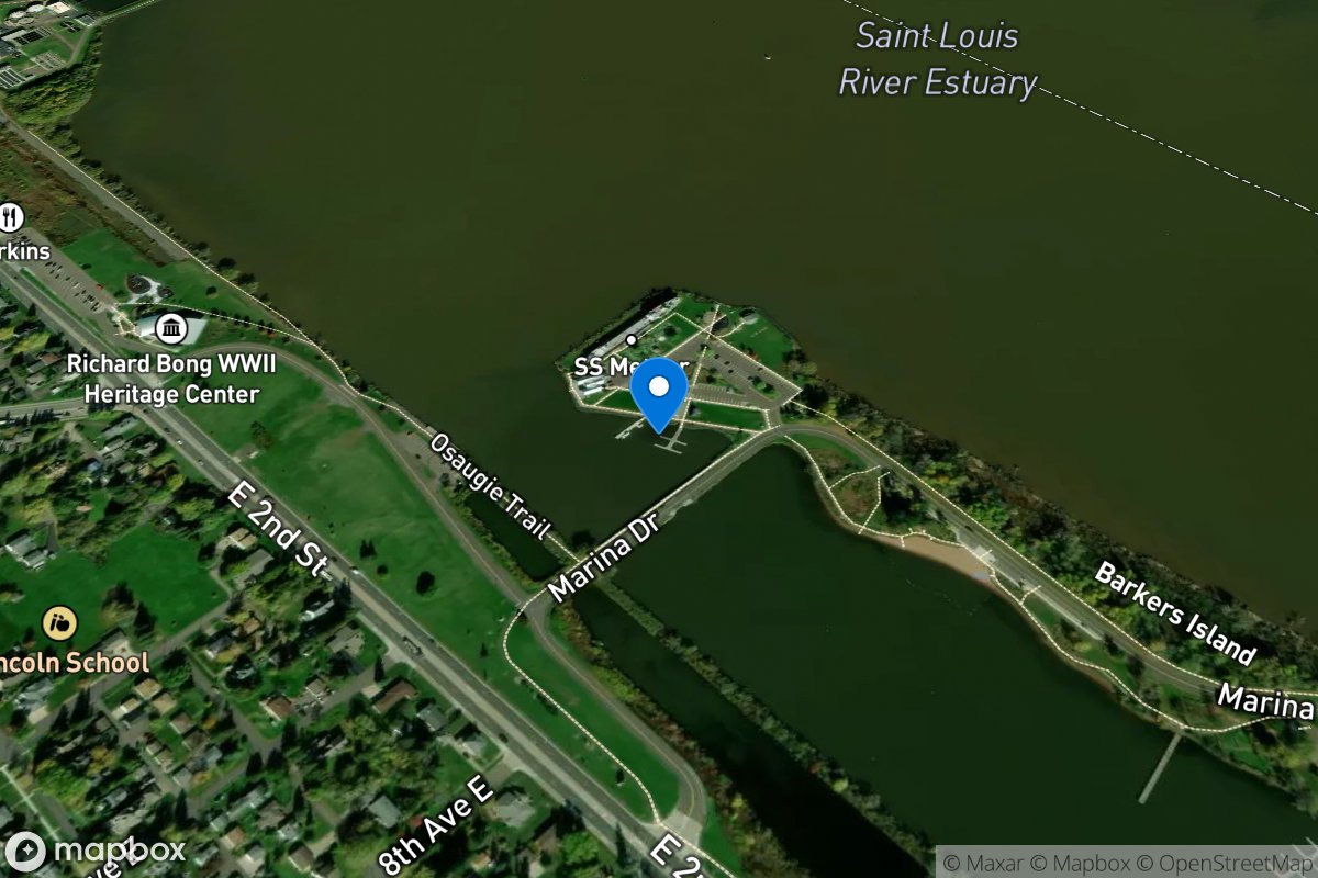 Lake Superior at Barkers Island at Superior location