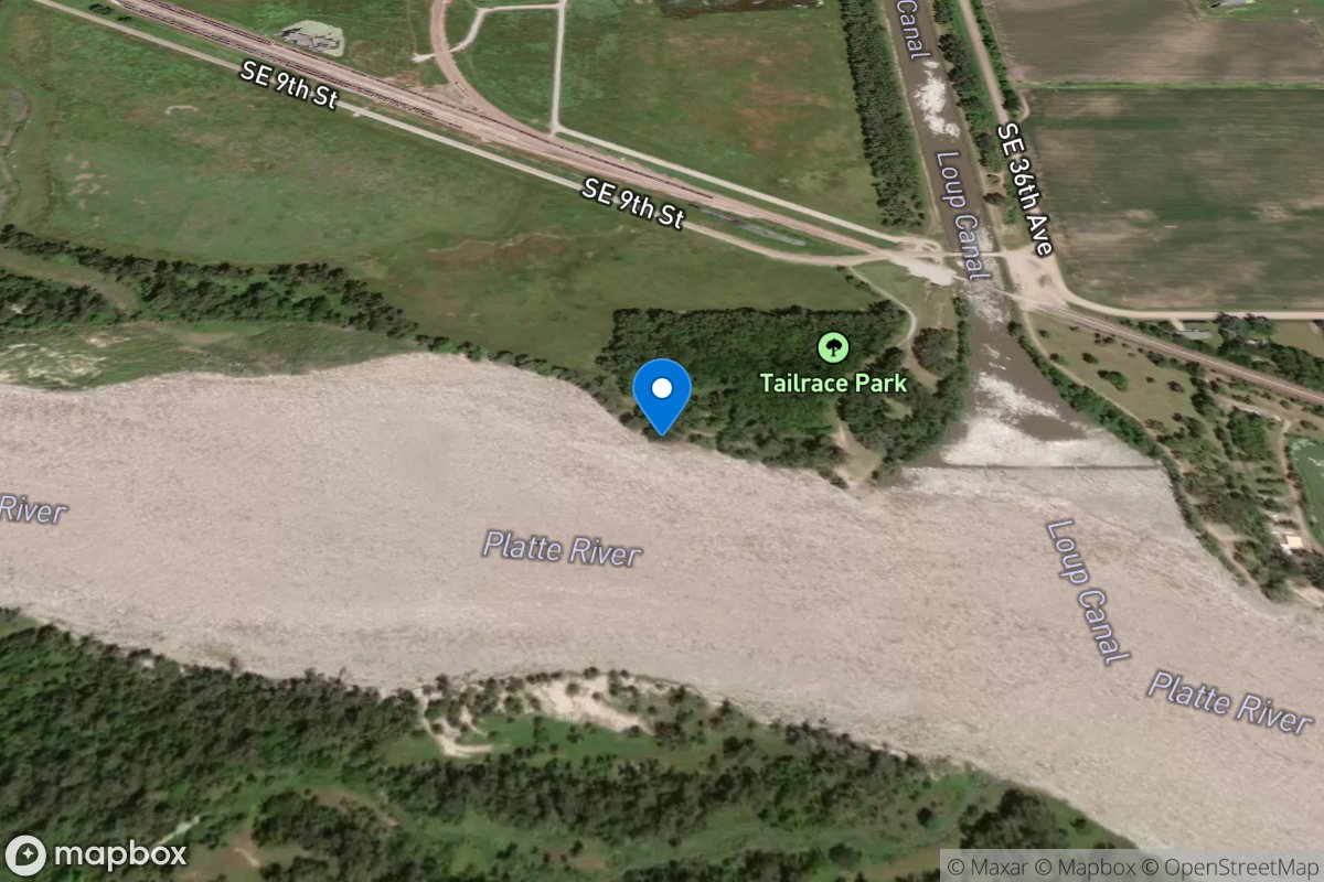 Platte River above Loup Power Canal near Columbus location