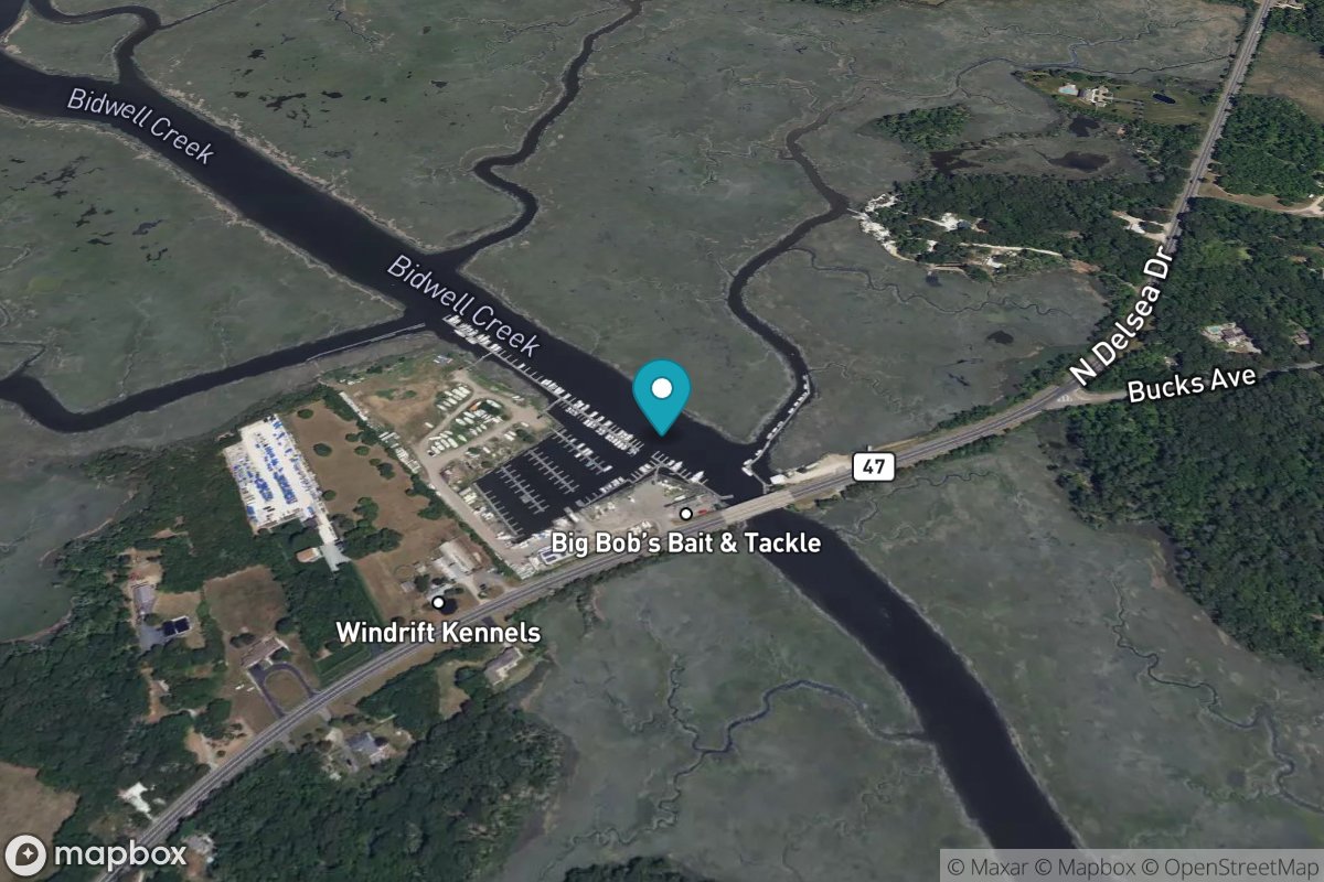 Bidwell Creek, Route 47 bridge