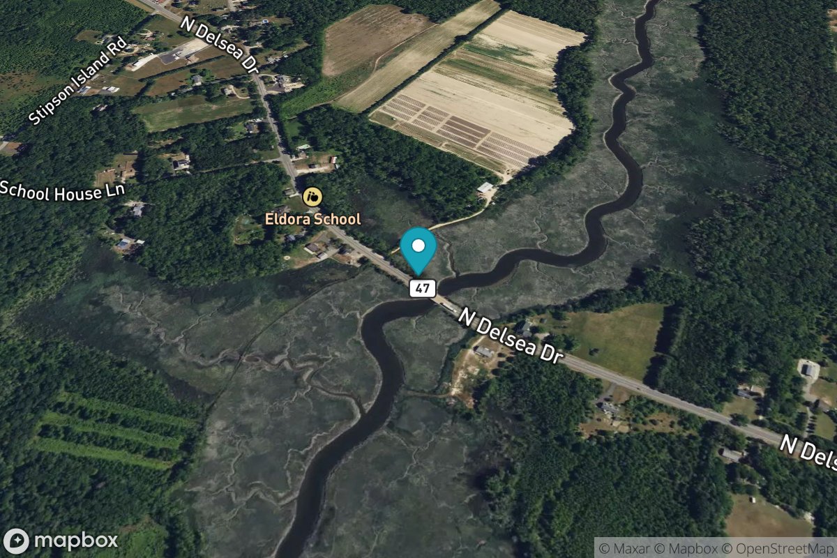 East Creek, Route 47 bridge