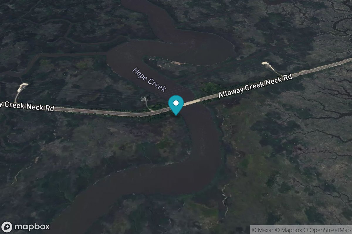 Hope Creek, 0.6 n.mi. above entrance, N.J.