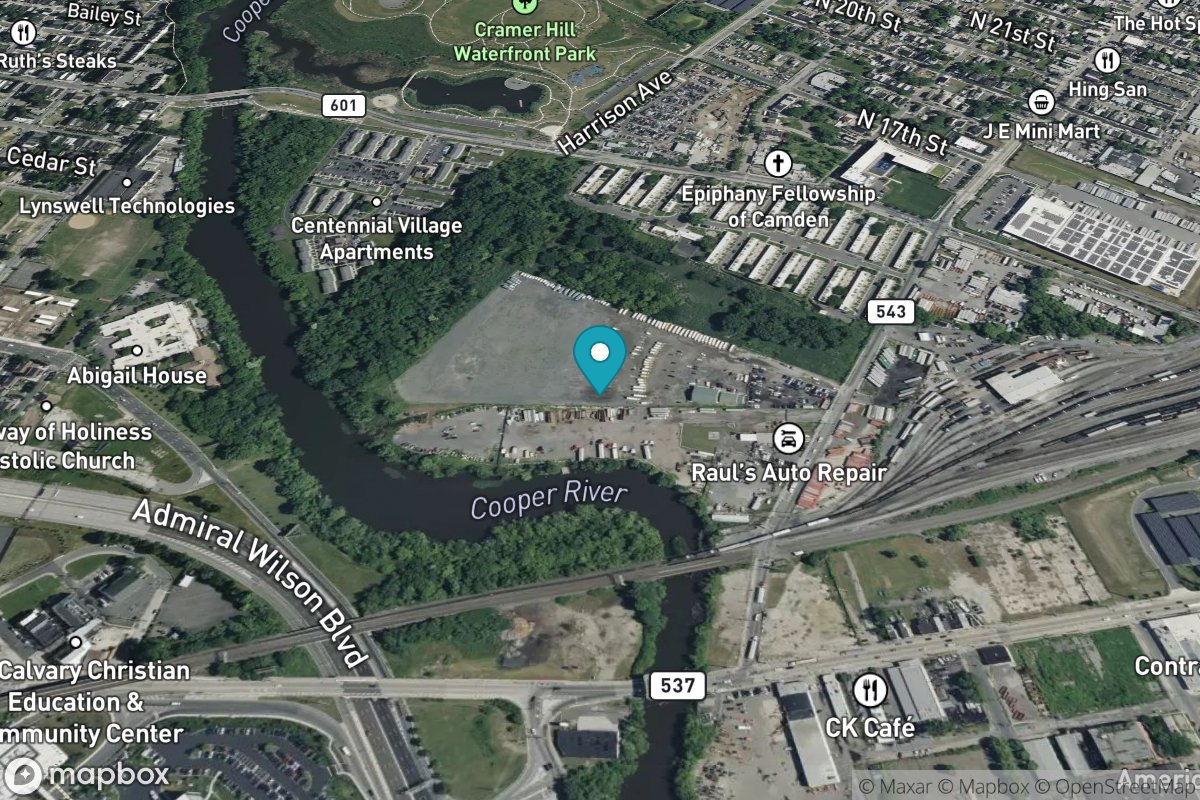 Pavonia, Cooper River, RR. bridge, N.J.