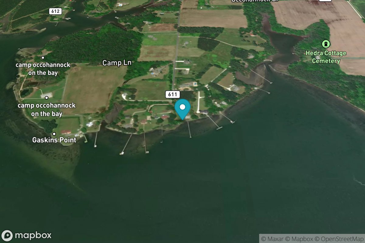 Gaskins Point, Occohannock Creek