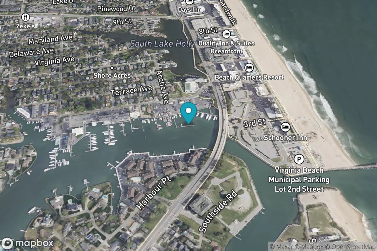 Rudee Inlet, interior channel