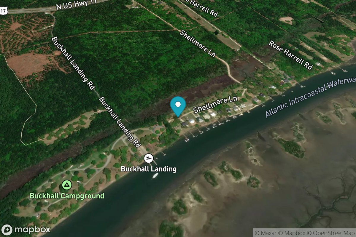 Buck Hall, Awendaw Creek