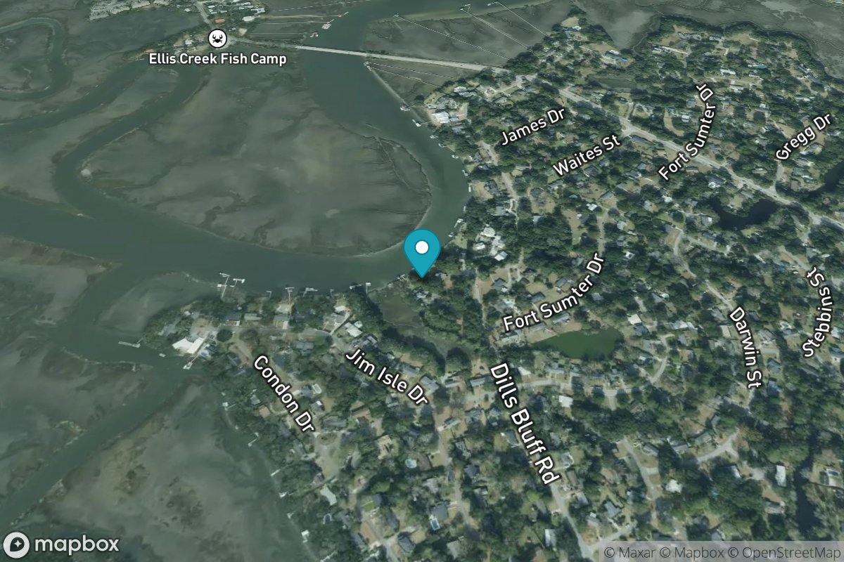 James Island Creek, 1 mi. above ent.