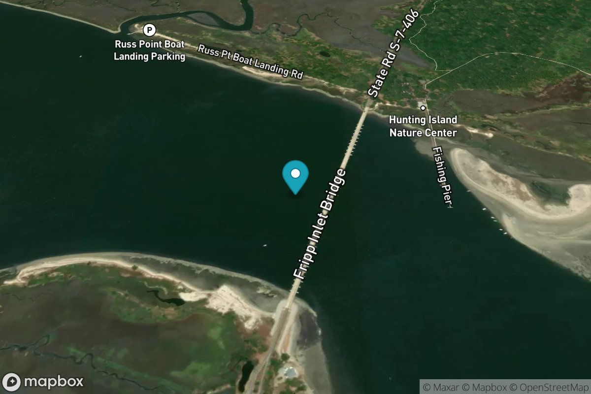 Fripps Inlet, Hunting Island Bridge