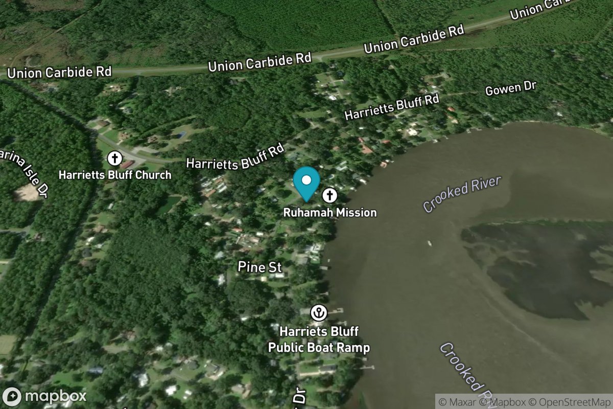 Harrietts Bluff, Crooked River