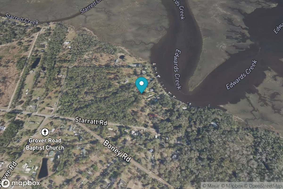 Edwards Creek, 1 mi. above entrance