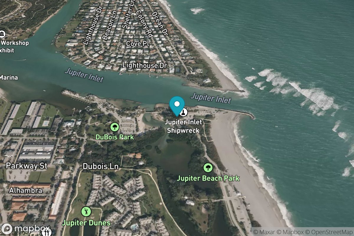 Jupiter Inlet, south jetty