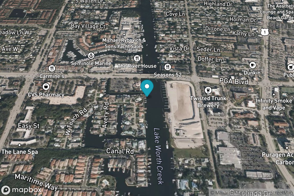 PGA Boulevard Bridge, ICWW