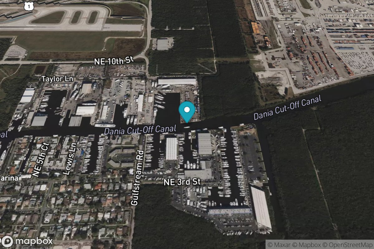 Port Laudania, Dania cut-off Canal