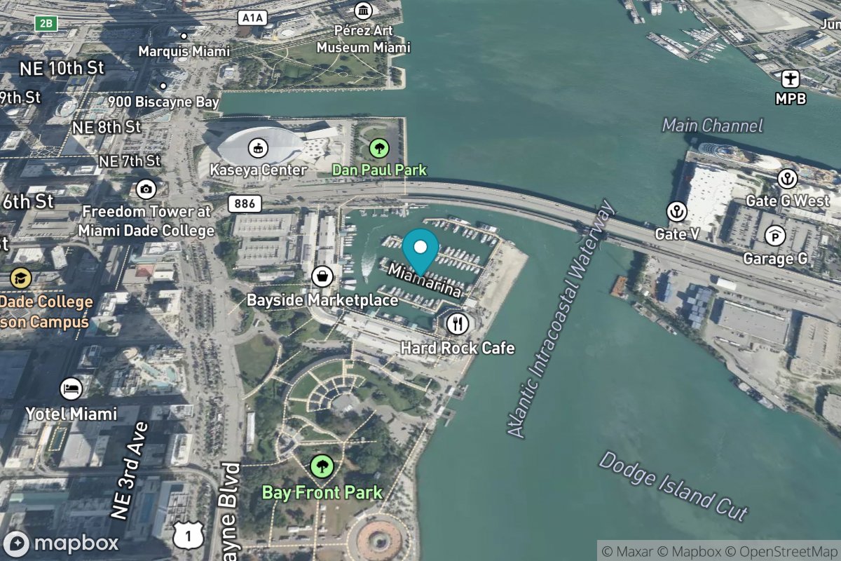 Miami Miamarina, Biscayne Bay