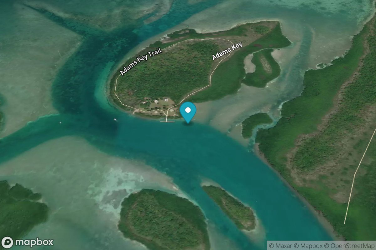Adams Key, south end, Biscayne Bay