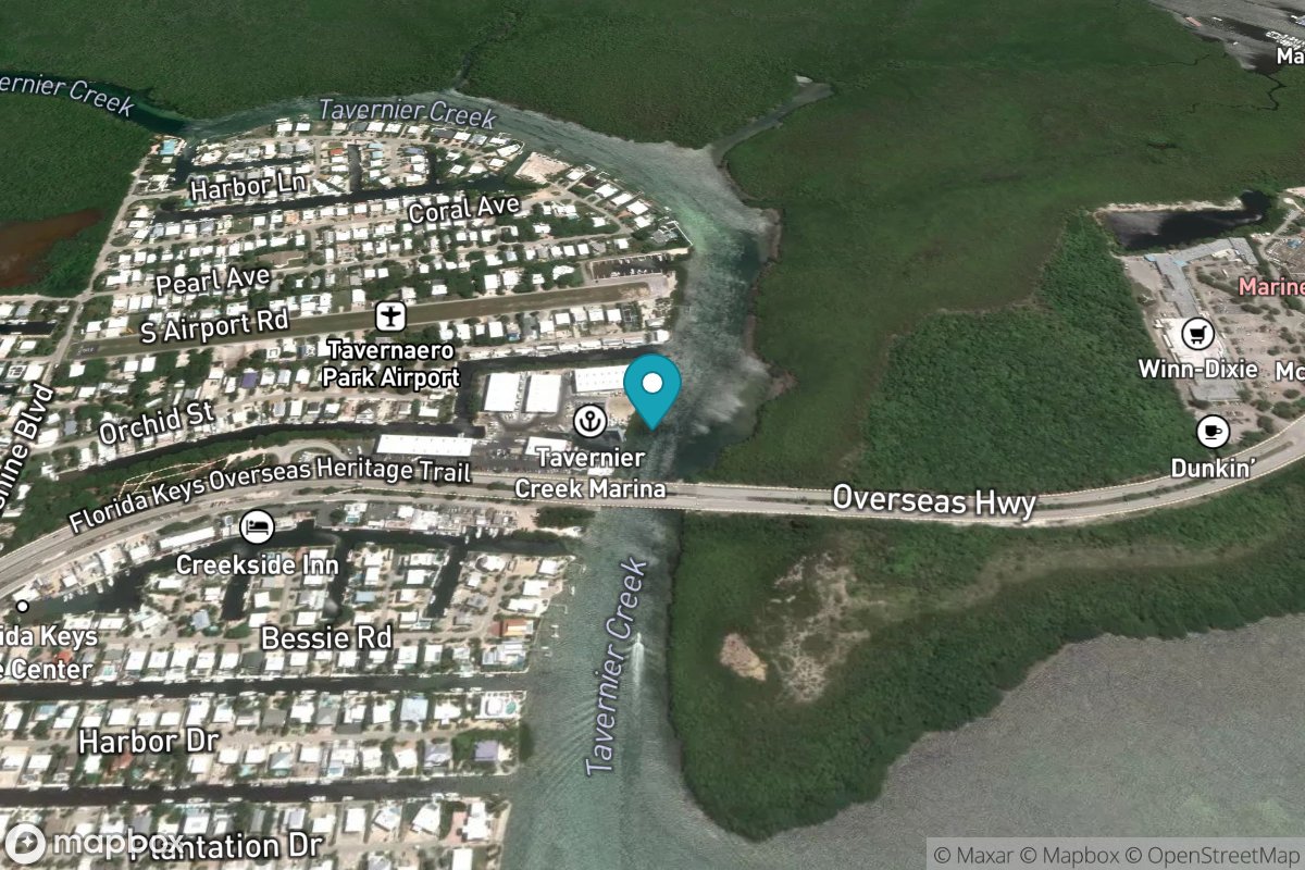 Tavernier Creek, Hwy. 1 bridge, Hawk Channel