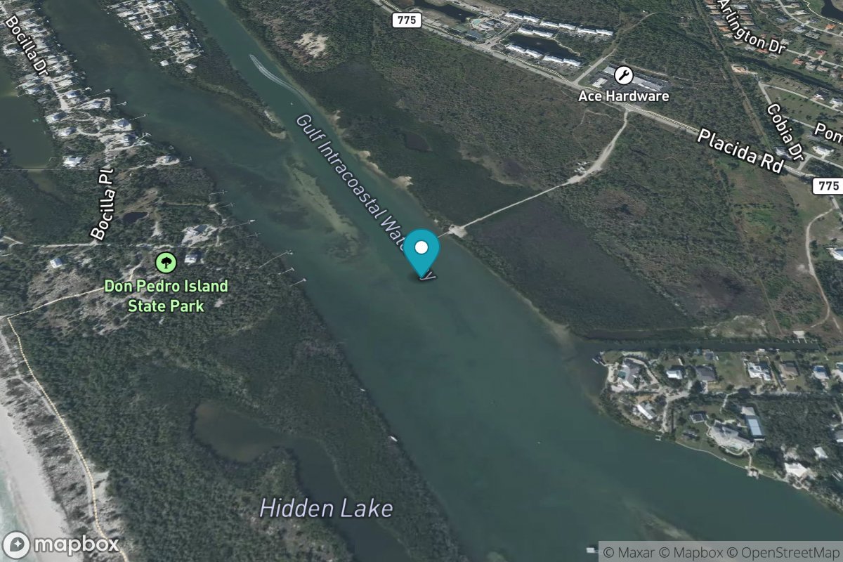 Don Pedro Island State Park, Cutoff (south)