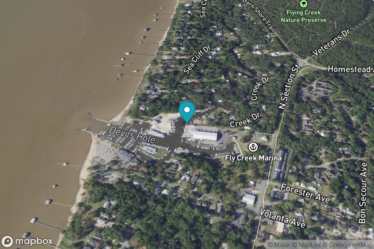 Fly Creek, Mobile Bay