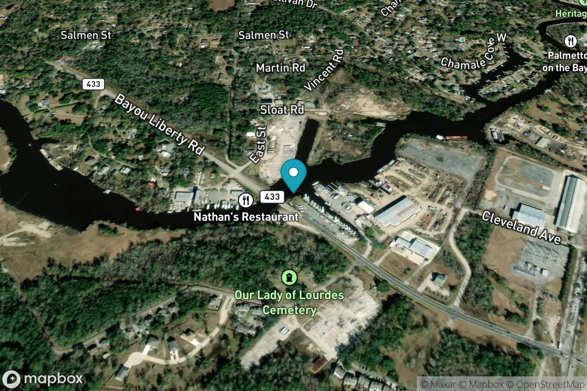 Bayou BonFouca, Route 433