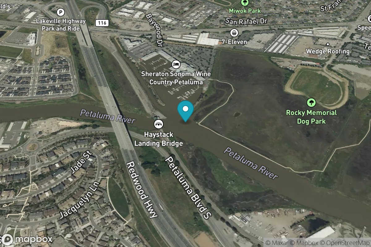 Upper drawbridge, Petaluma River