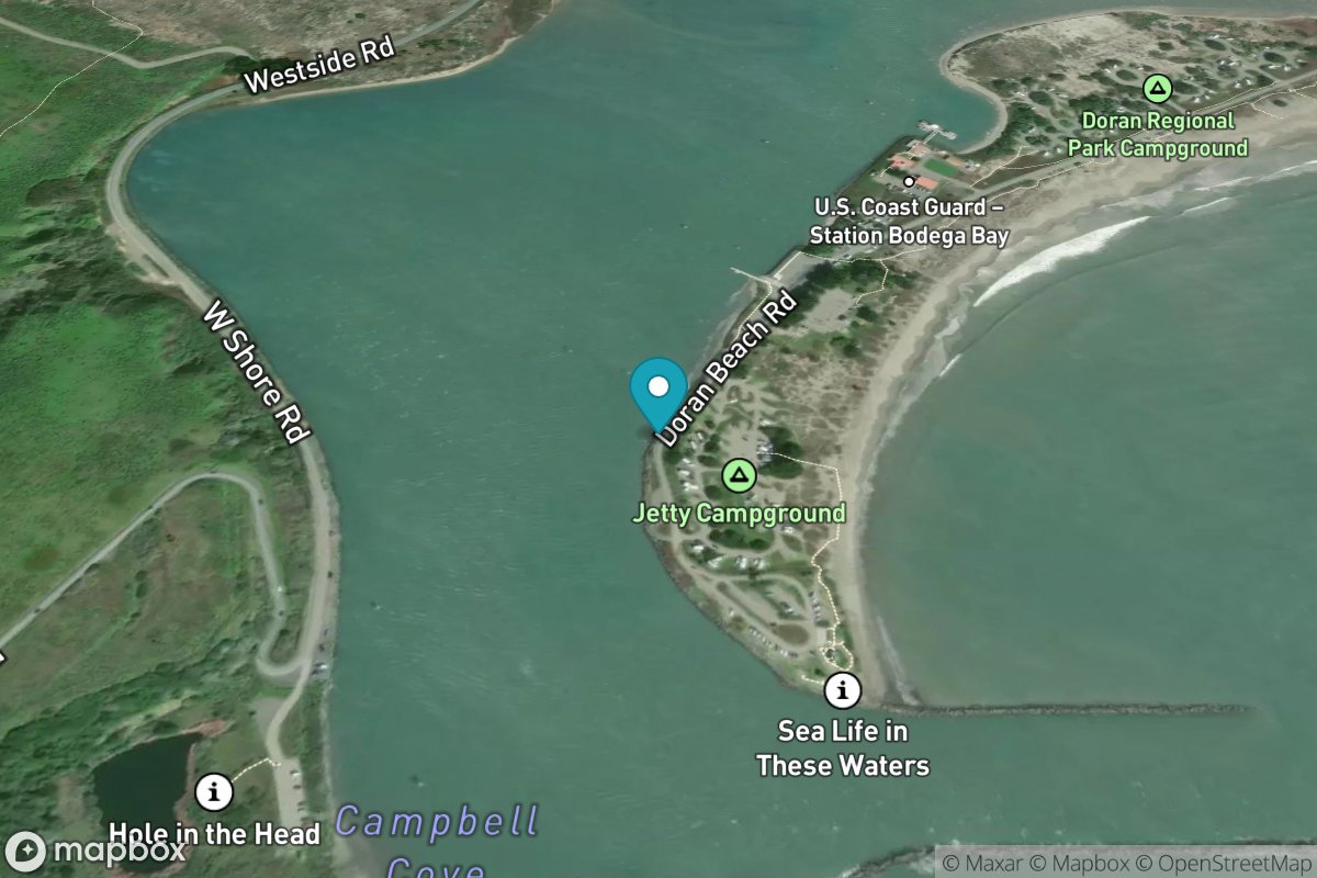 Bodega Harbor entrance