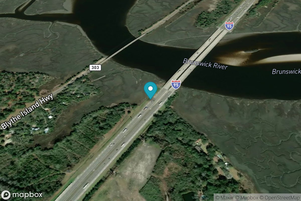 Highway bridge, South Brunswick River